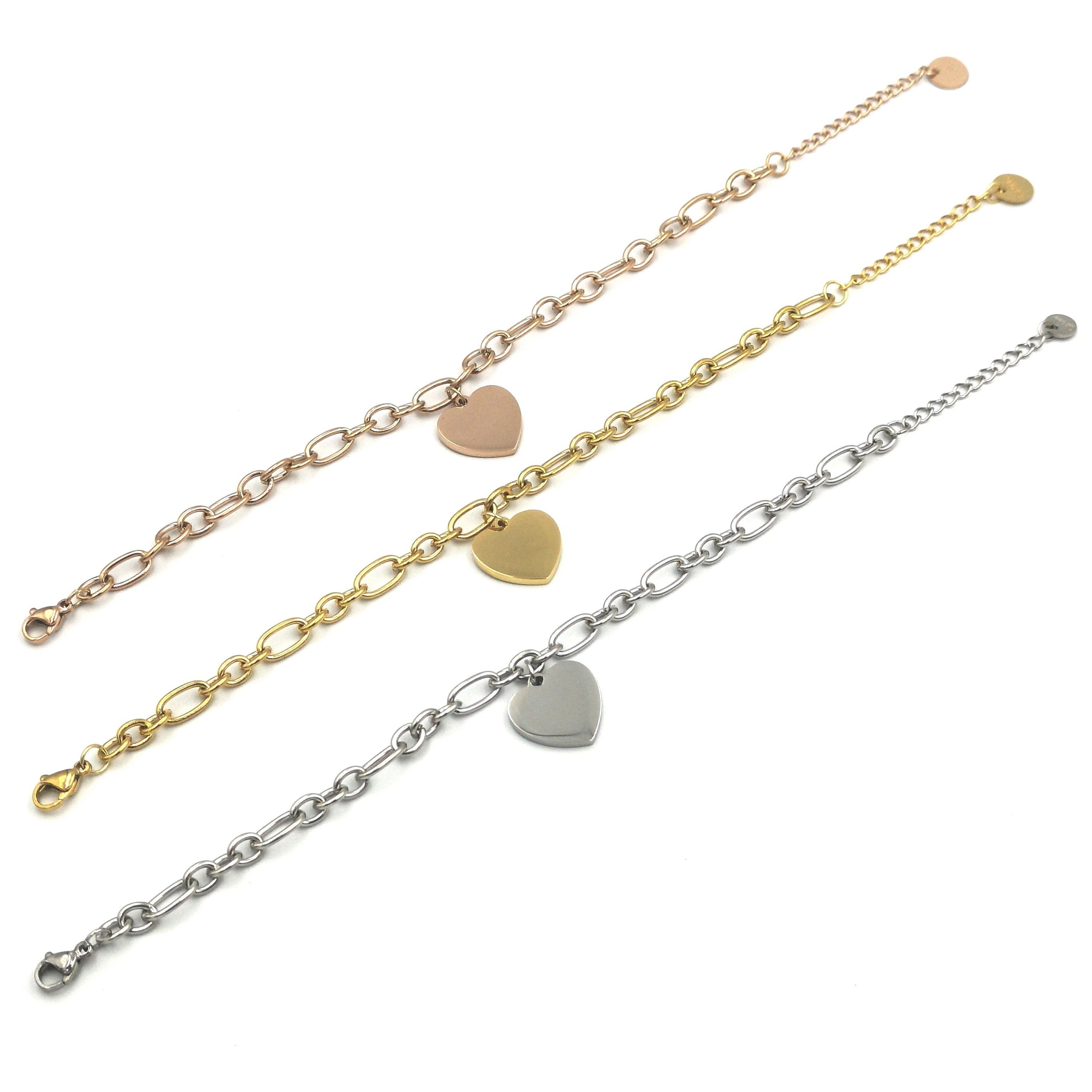 Bracciale Bond-Love Acciaio Silver/Gold/Rose