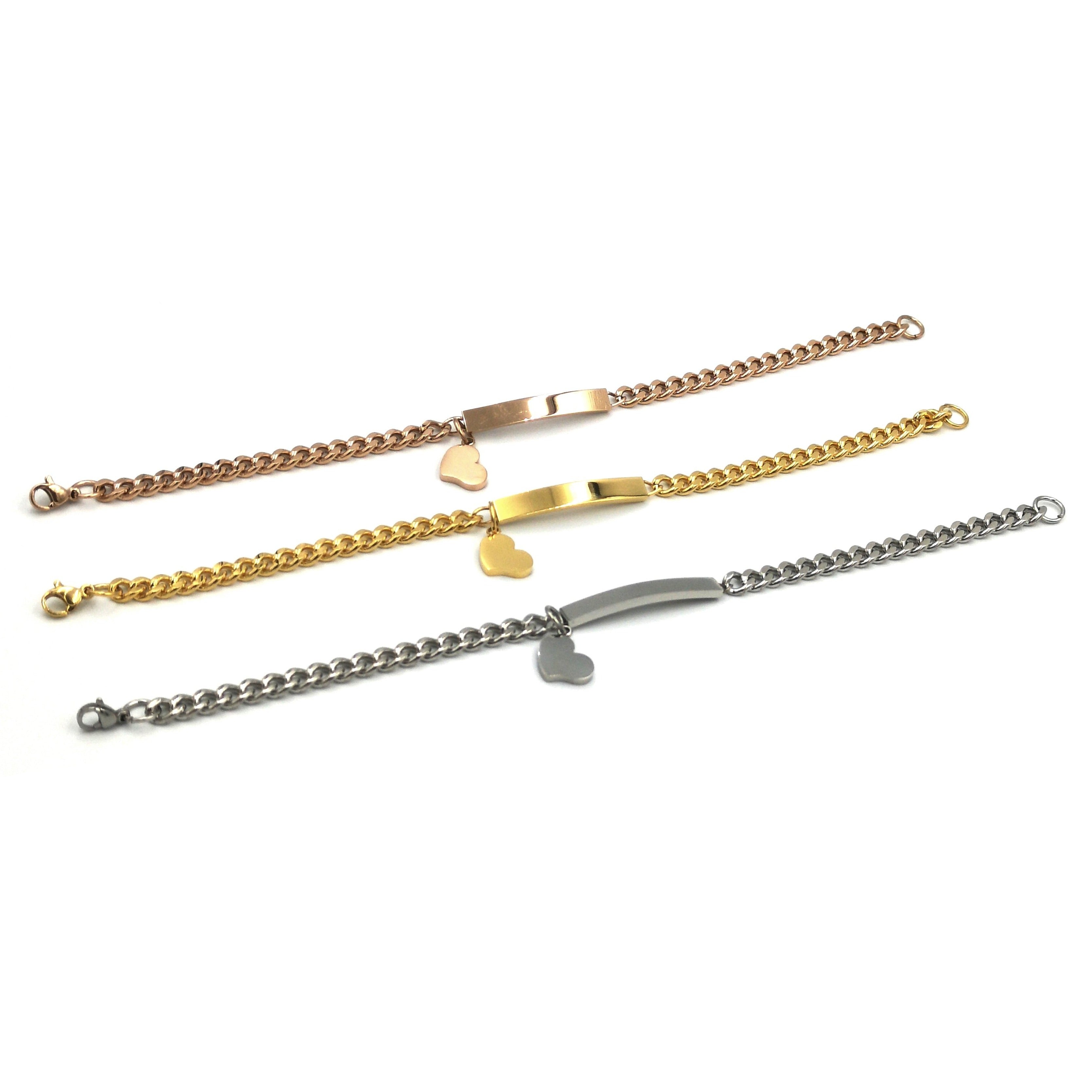 Bracciale Soft-Love Uomo/Donna Acciaio Silver/Gold/Rose