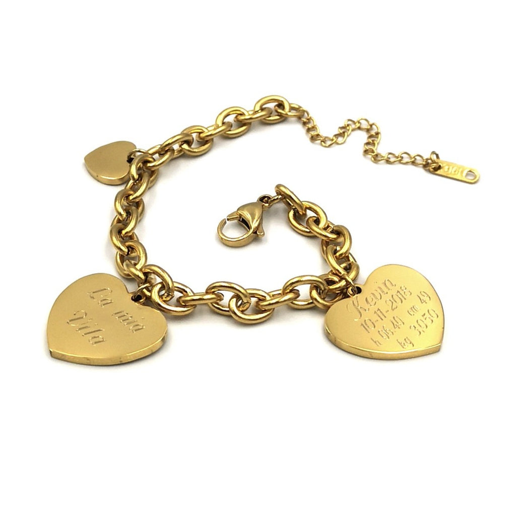 Bracciale Dual-Love NASCITA Gold Edition - da 1 a 4 Bimbi
