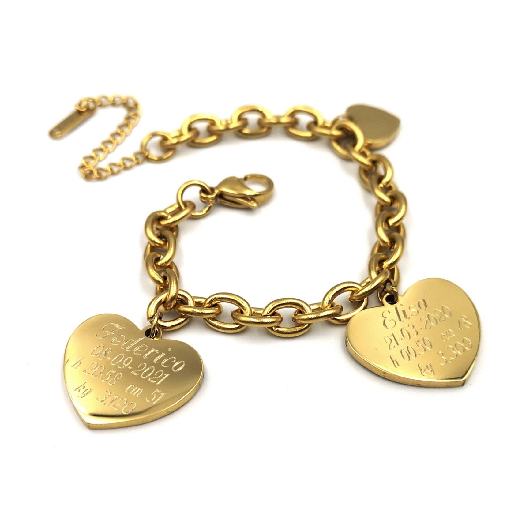 Bracciale Dual-Love NASCITA Gold Edition - da 1 a 4 Bimbi