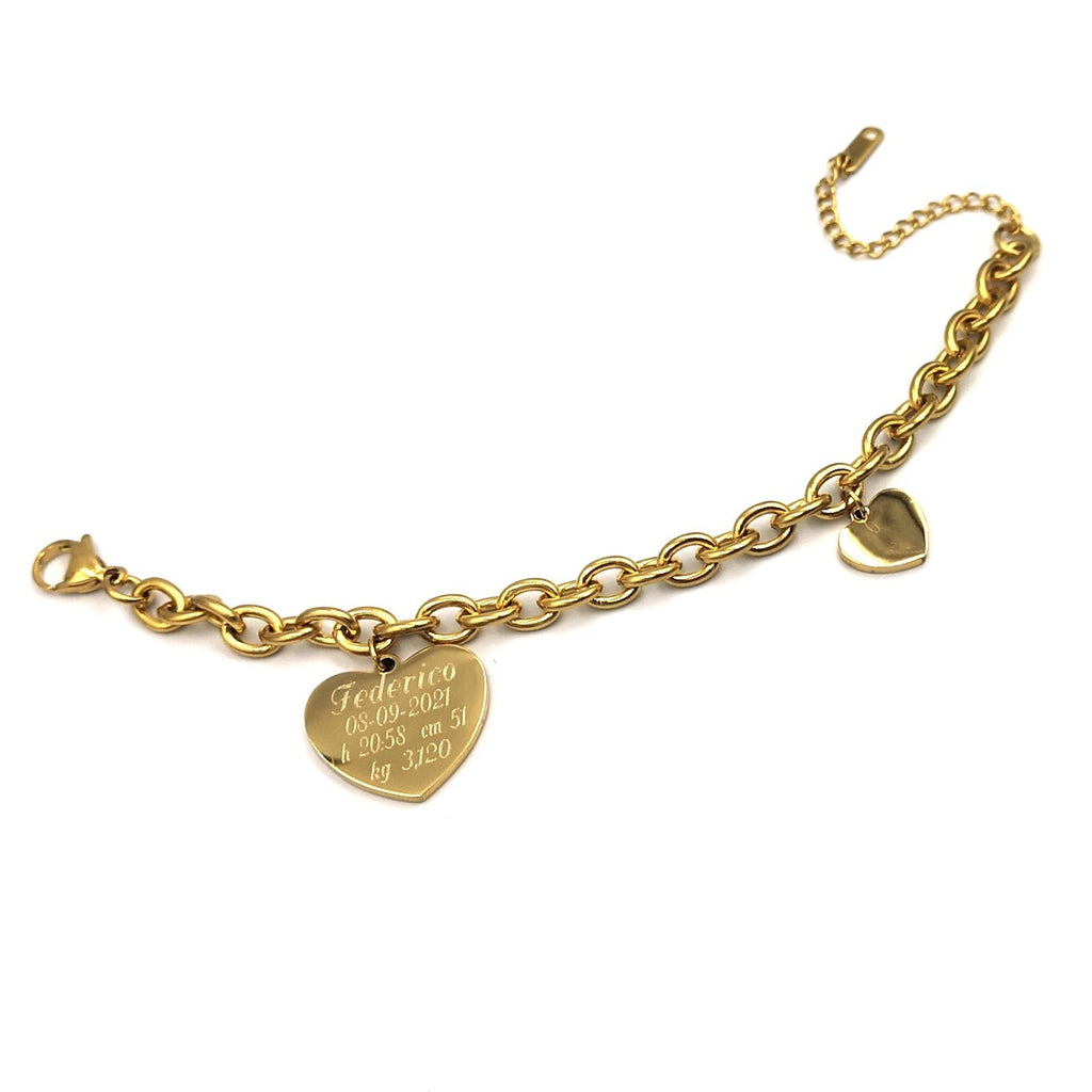 Bracciale Dual-Love NASCITA Gold Edition - da 1 a 4 Bimbi