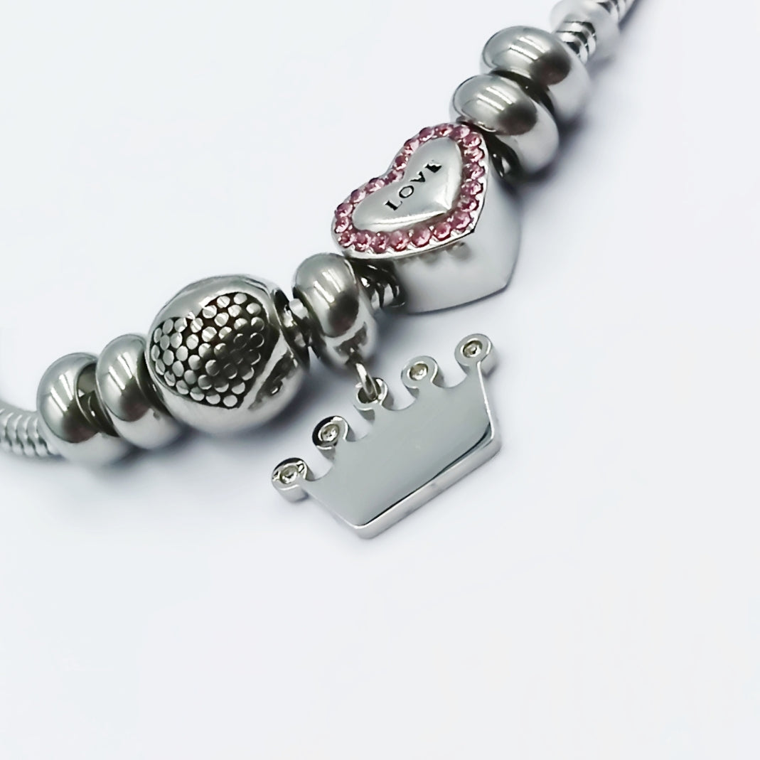 Bracciale Corona Emerald Acciaio