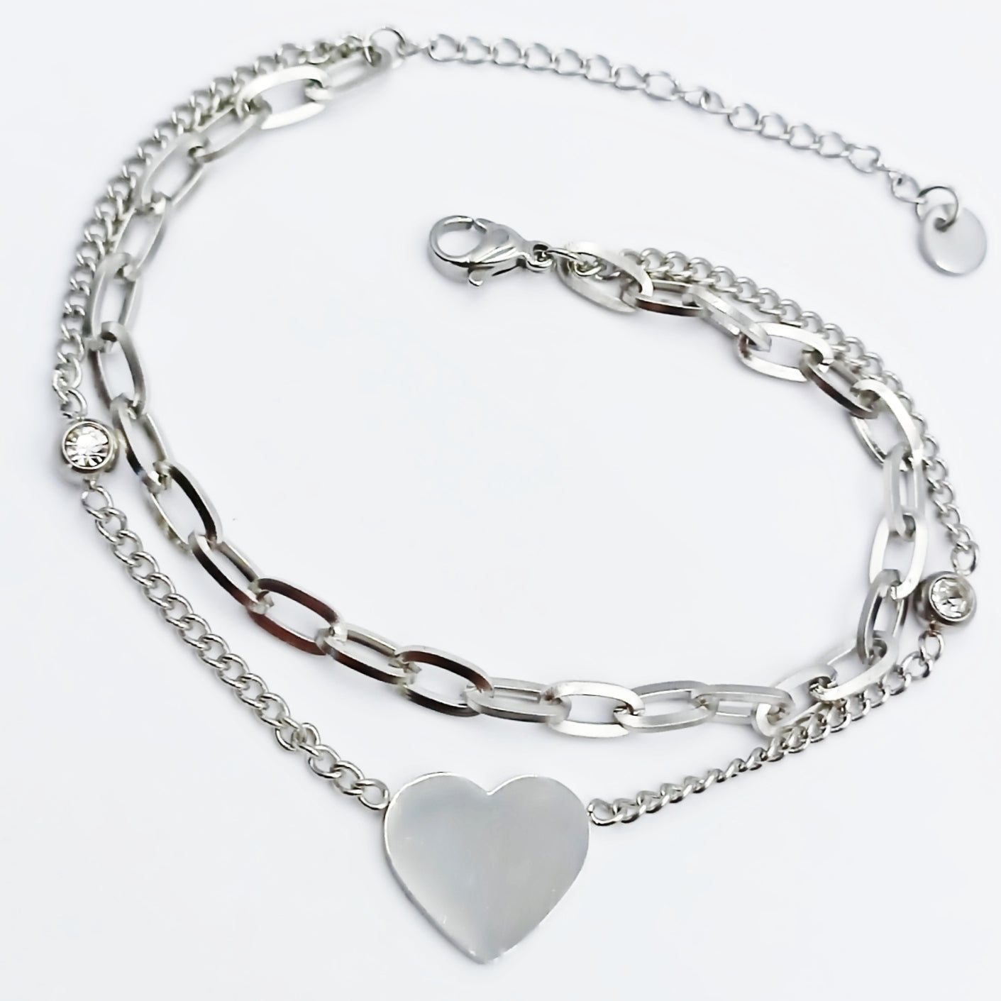 Bracciale Shiny-Love Acciaio Rose/Silver