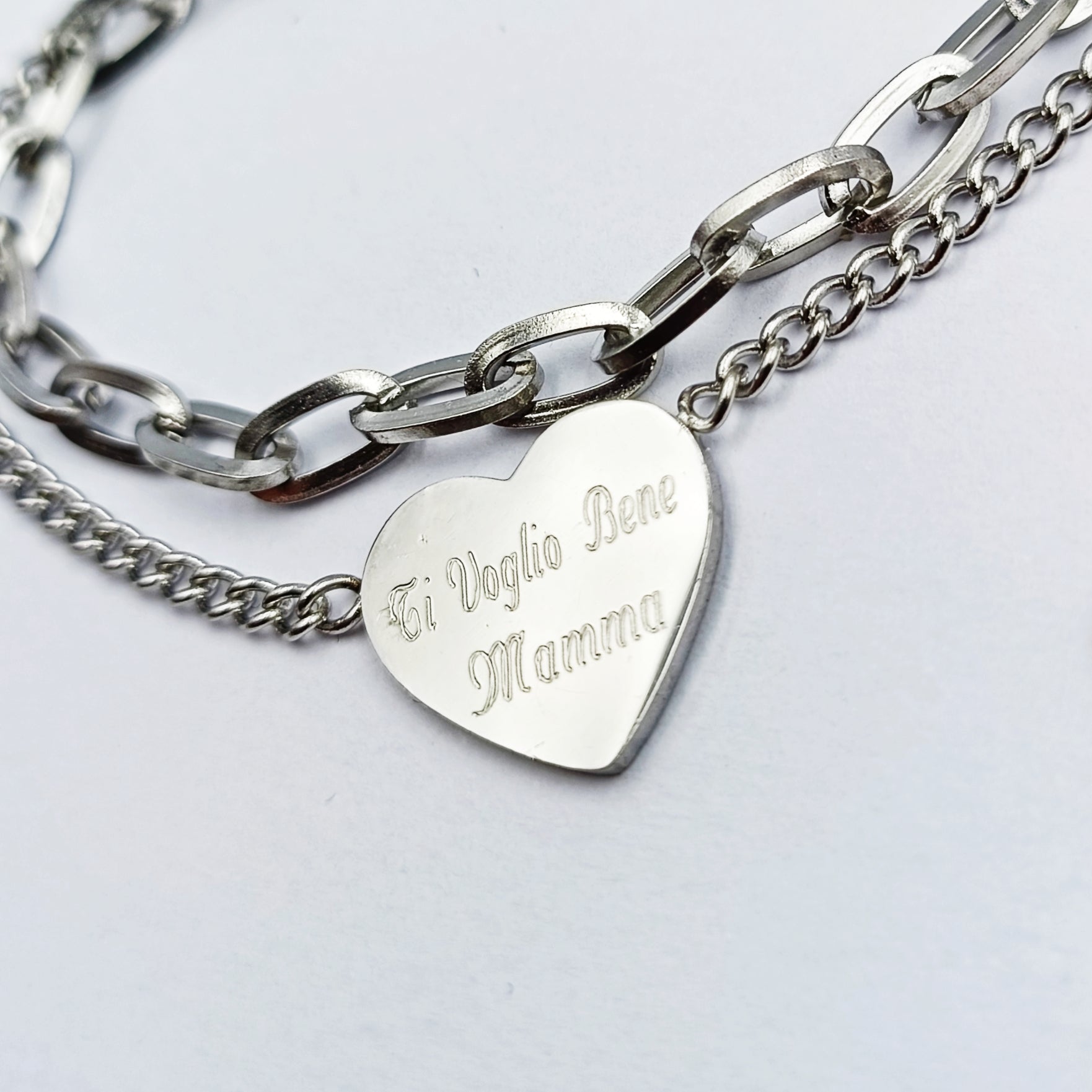 Bracciale Shiny-Love Acciaio Rose/Silver