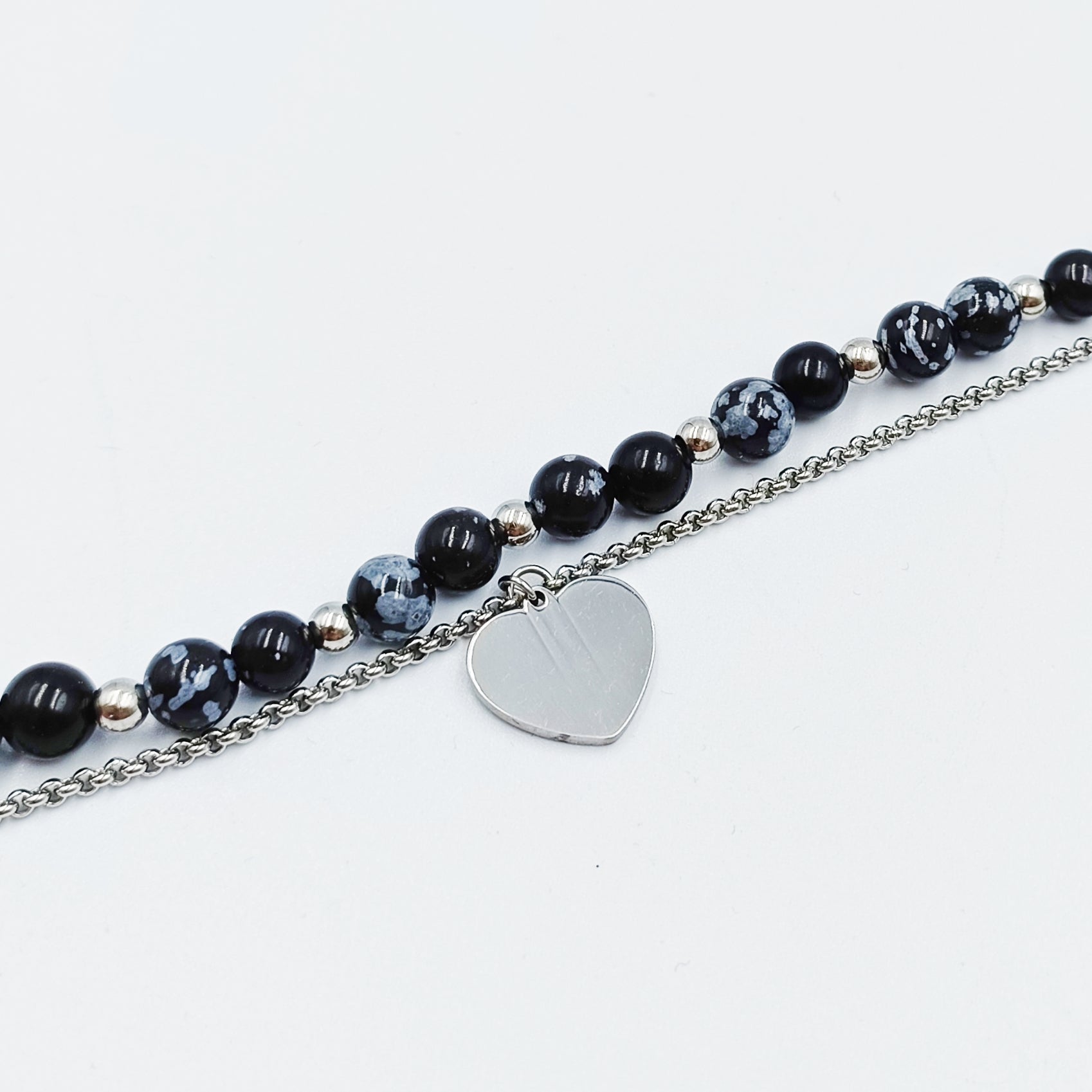 Bracciale Pietra Agata Acciaio