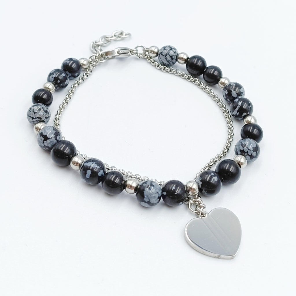 Bracciale Pietra Agata Acciaio