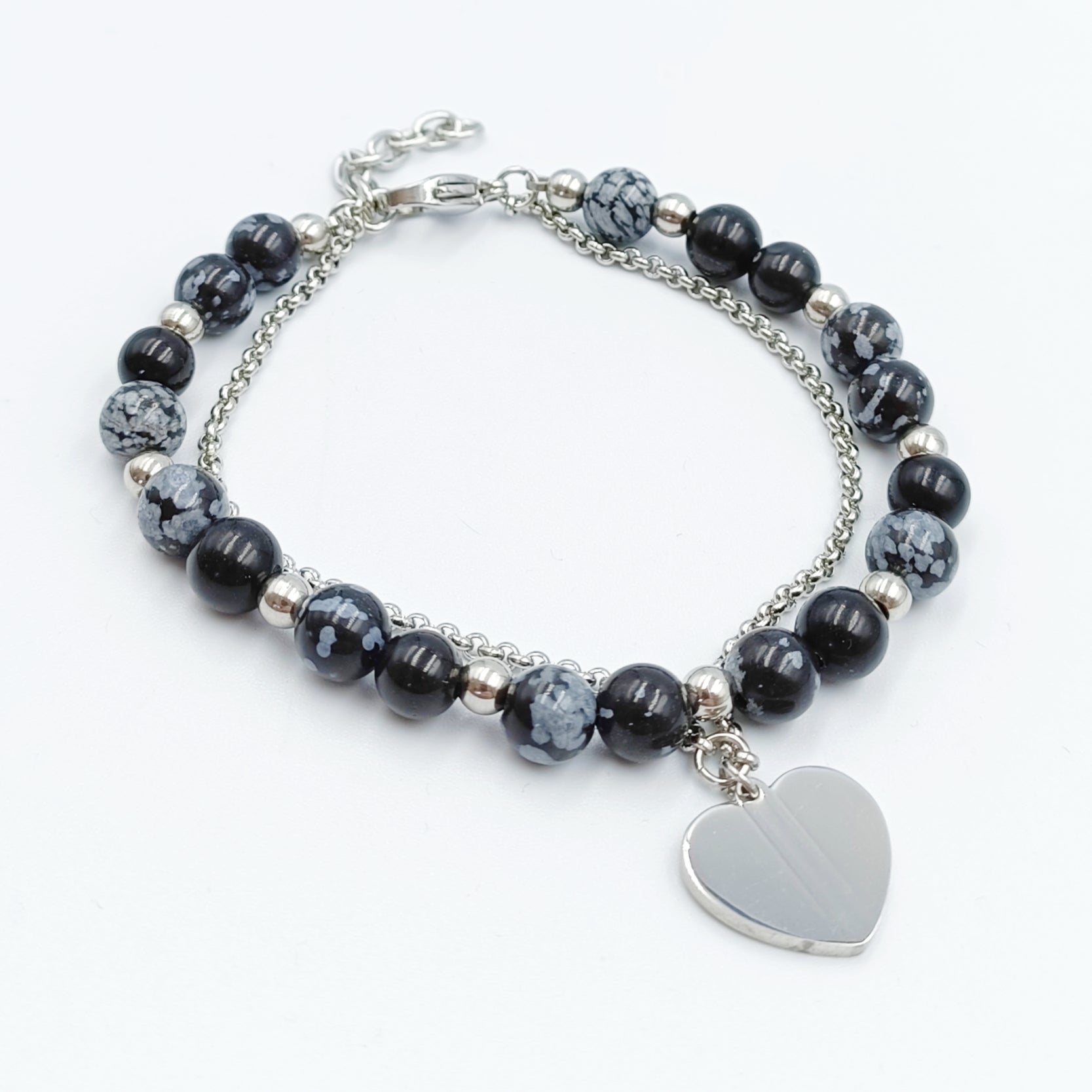 Bracciale Pietra Agata Acciaio