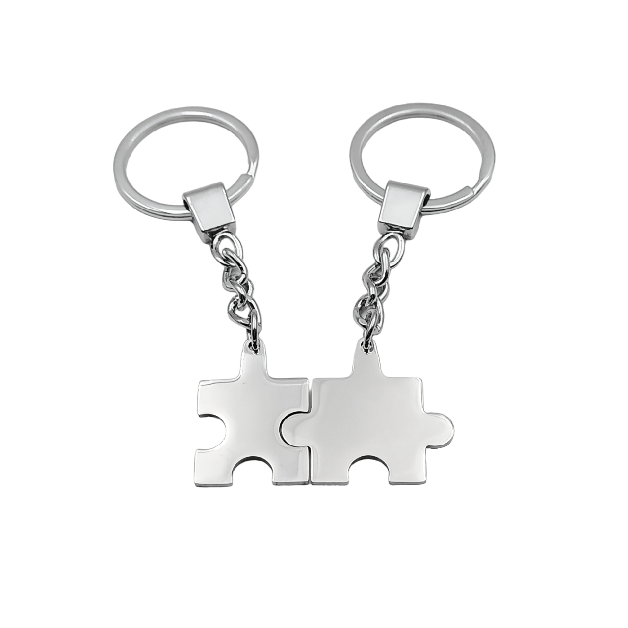 Portachiavi Puzzle Acciaio Incisione Gratuita
