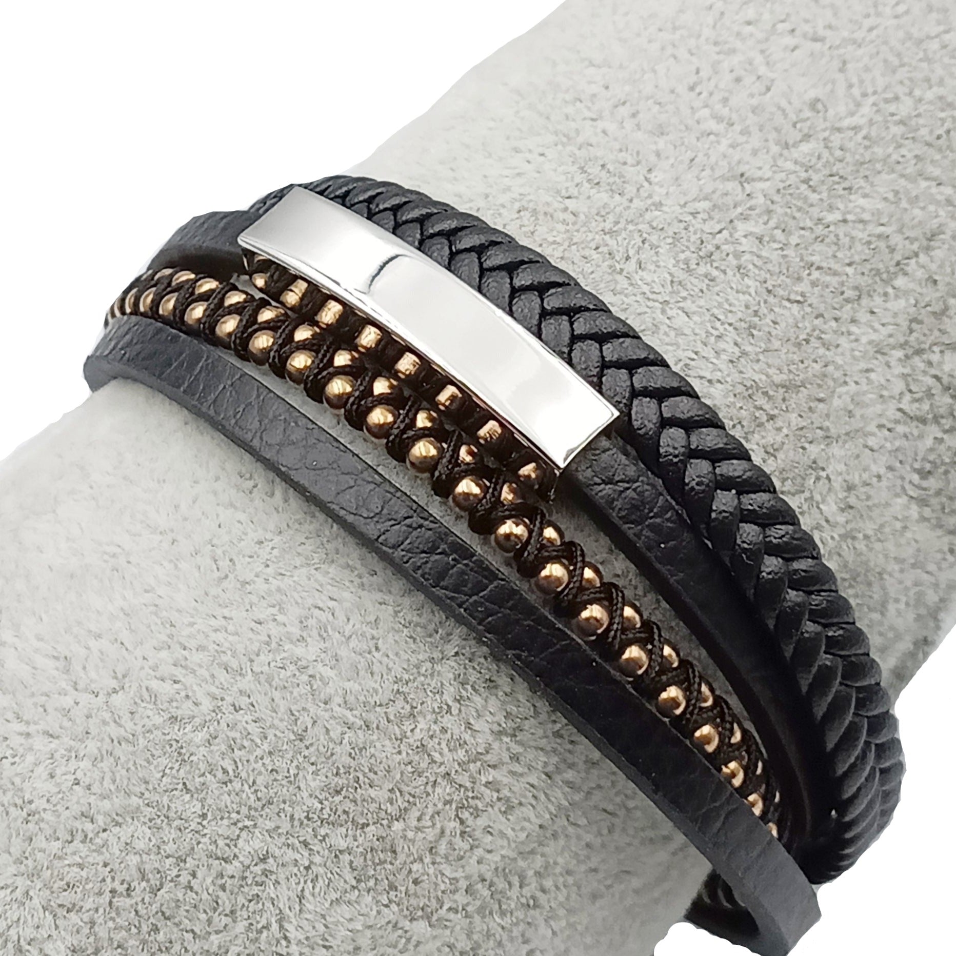 Bracciale Acciaio Skin Argento o Rame