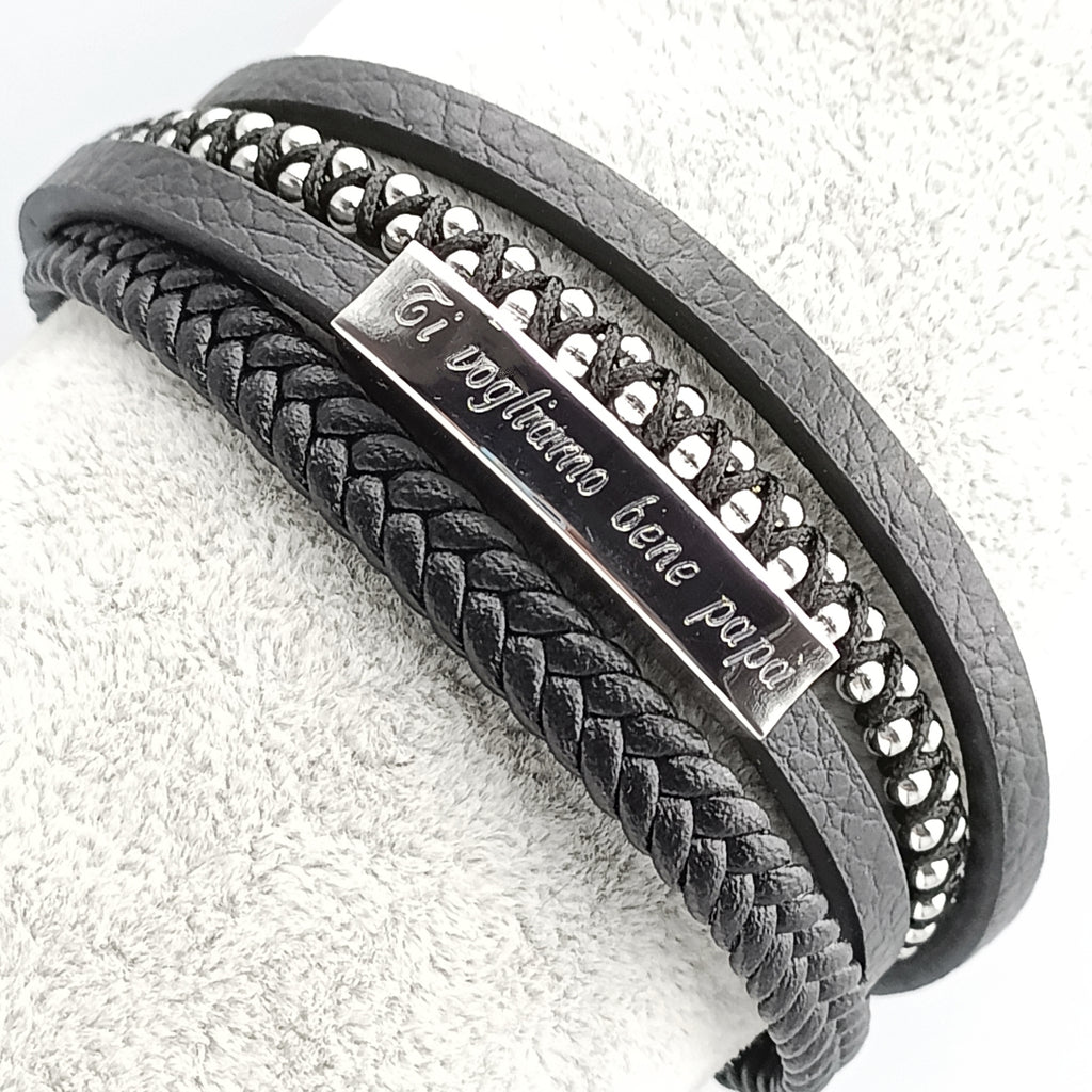 Bracciale Acciaio Skin Argento o Rame