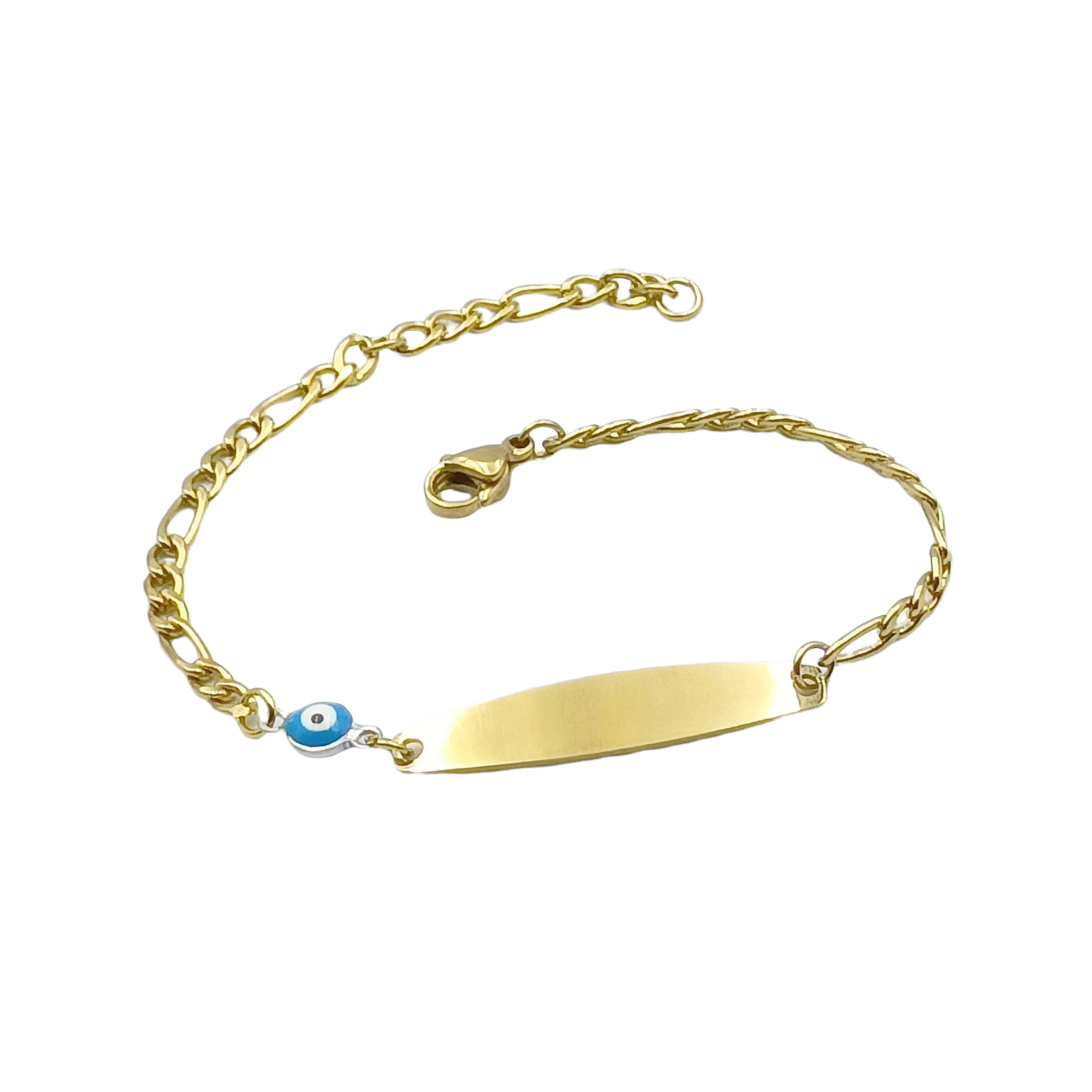 Bracciale Bimba Bimbo Piastra Ovale Acciaio Oro