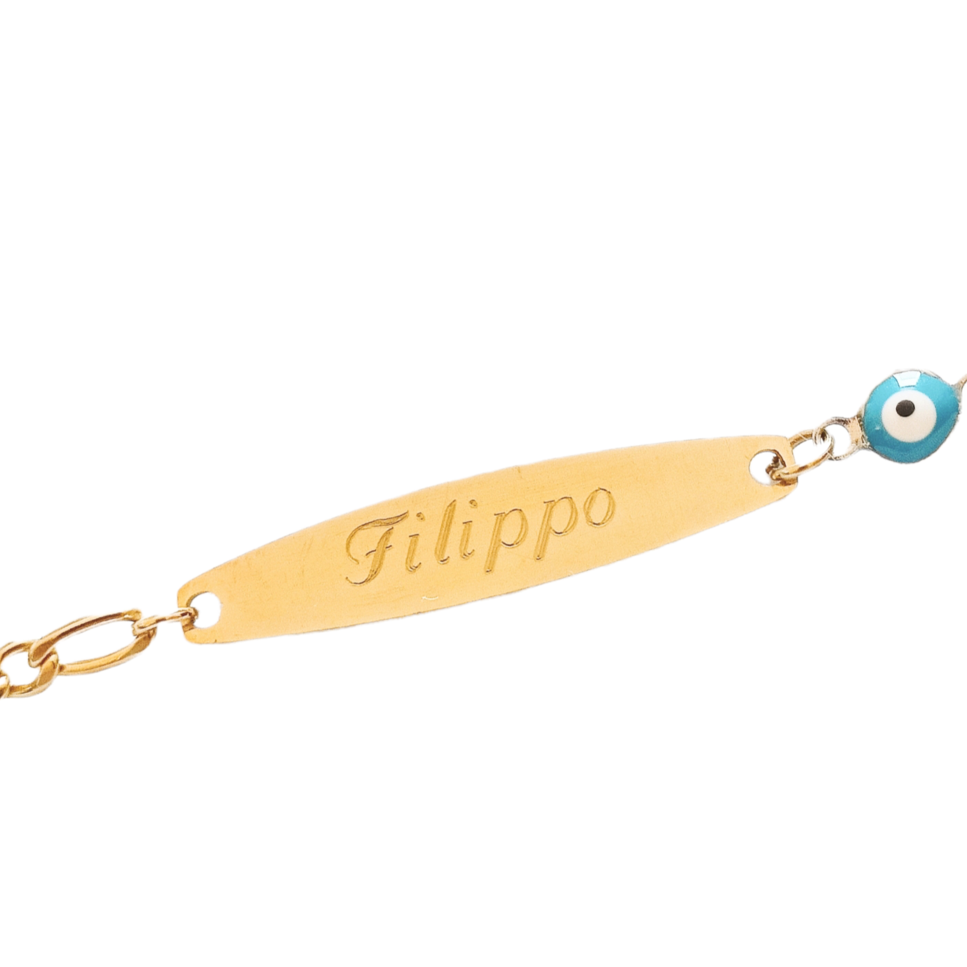 Bracciale Bimba Bimbo Piastra Ovale Acciaio Oro