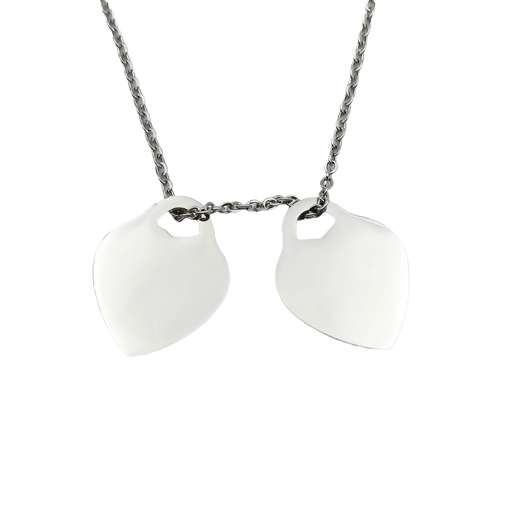 Collana da 1 a 3 incisioni Acciaio Rosa e Violetto