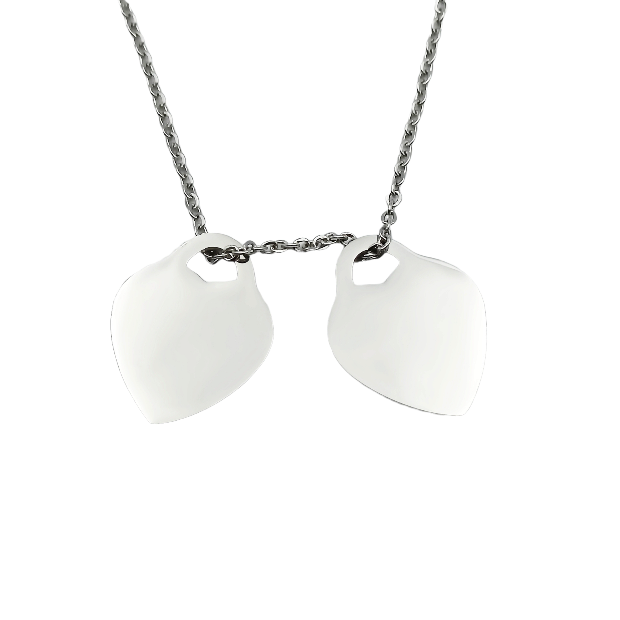 Collana da 1 a 3 incisioni Acciaio Rosa e Violetto