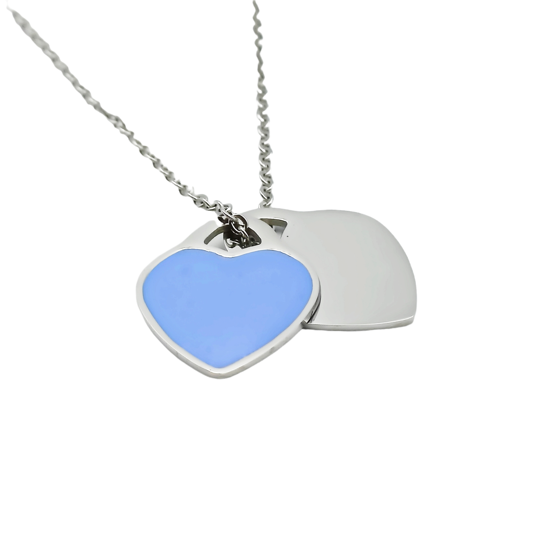 Collana da 1 a 3 incisioni Acciaio Rosa e Violetto