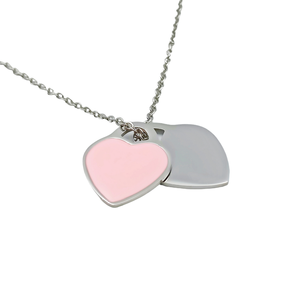 Collana da 1 a 3 incisioni Acciaio Rosa e Violetto