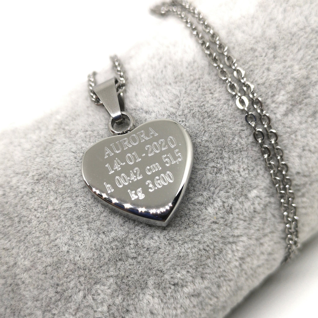 Collana Love NASCITA Acciaio Silver/Rose