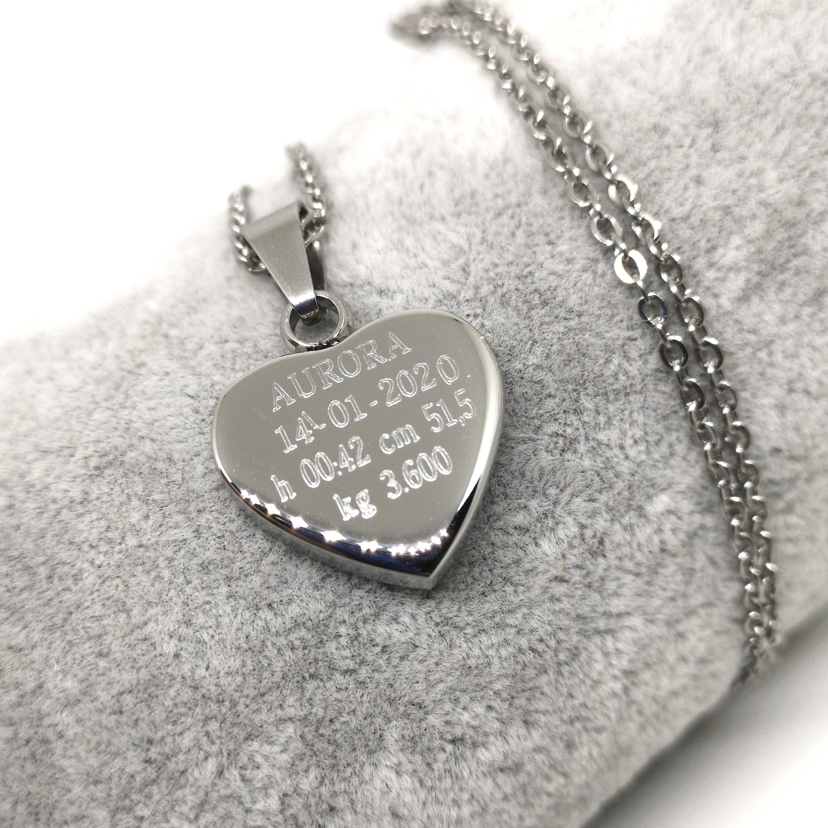 Collana Love NASCITA Acciaio Silver/Rose